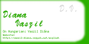 diana vaszil business card